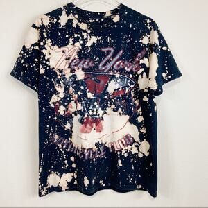 Custom Bleached New York Motorcycle Club T-shirt